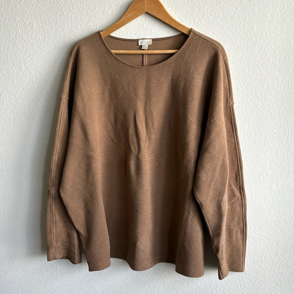 Hanro Beige Crewneck Longsleeve Sweater Size XL